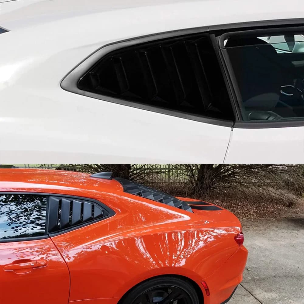 For 2016-2018 Car Rear Window Louvers Side Vent Shutter Cover Exterior Tuning Accessories for Enhanced Style And Functionality