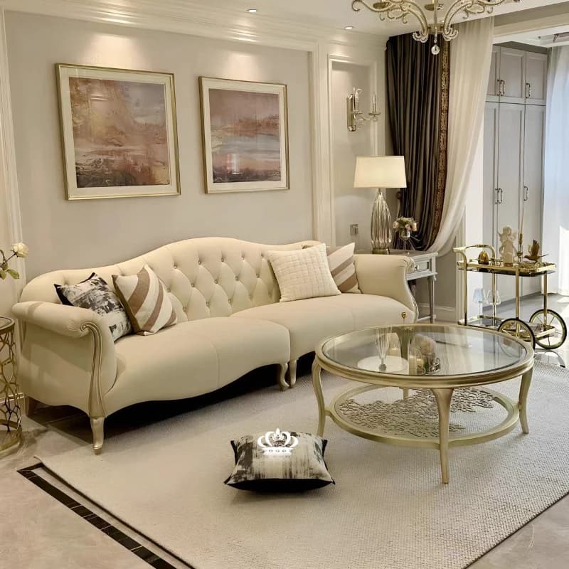 European Beige Living Room Sofas Antique Modern Luxury Sleeper Living Room Sofas Lounges Bauhaus Divano Letto Furniture Home