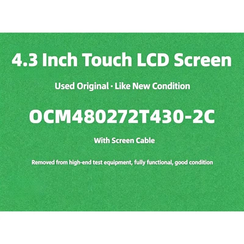OCM480272T430-2C V1.1 Industrial Touch Screen LCD 4.3 Inch Smart Programmable FPGA Display
