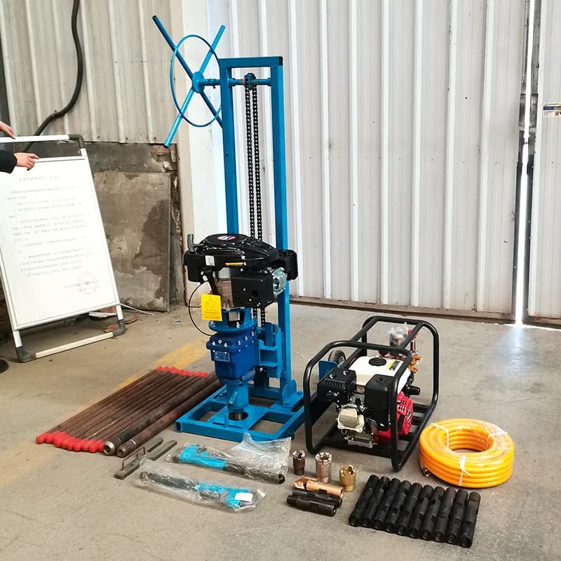 Backpack portable core rock drill rig for Geological exploration