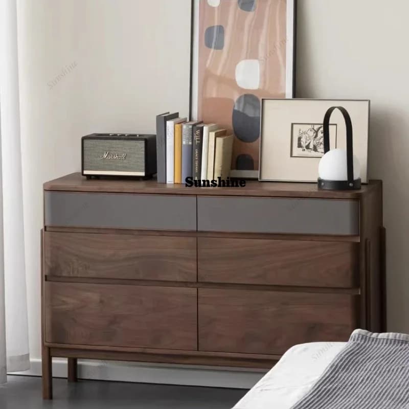 TDBedroom storage, wall locker, porch six chest cabinet solid wood