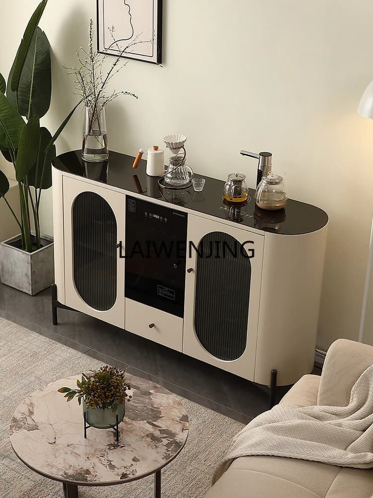 SGF solid wood tea bar machine household automatic water dispenser integrated disinfection side cabinet