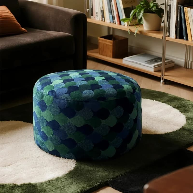Removable and washable futon seat cushion, living room, household floor, tatami round seat pier, sofa ottoman, shoe changing