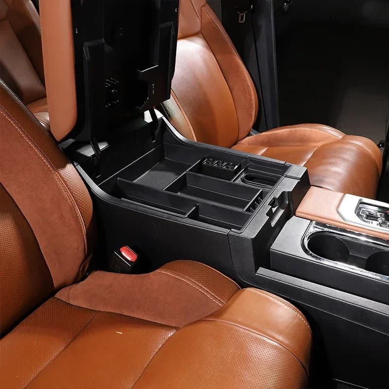 ABS For Toyota Tundra 2007-2021 Car Armrest Box Storage Box Mobile Phone coins tools Box Car Accessories