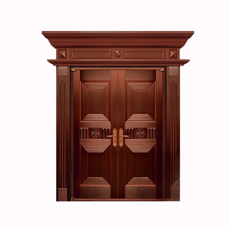 High-end anti-theft copper door villa door pure copper