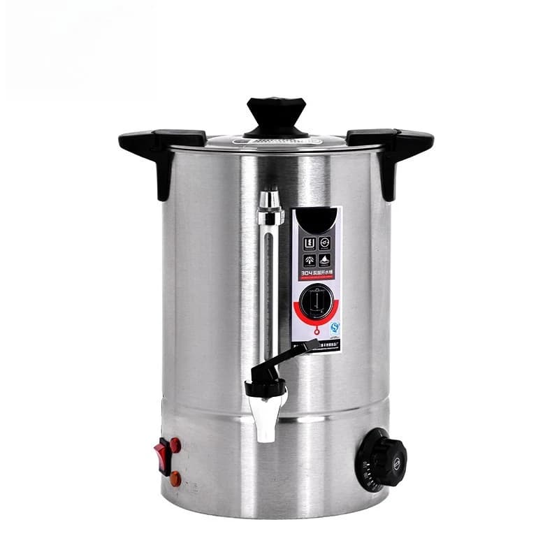 Double-layer electric heating thickened stainless steel large-capacity thermal insulation bucket with faucet