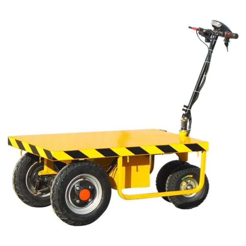 Electric flatbed   load king, foldable cart, trailer construction site into the elevator  hand push pull glass truck