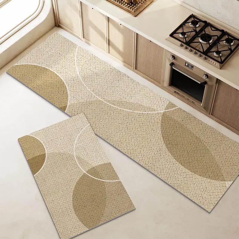 Kitchen floor mat waterproof and oil-proof leave-in carpet long strip special diatom mud water-absorbing oil-absorbing