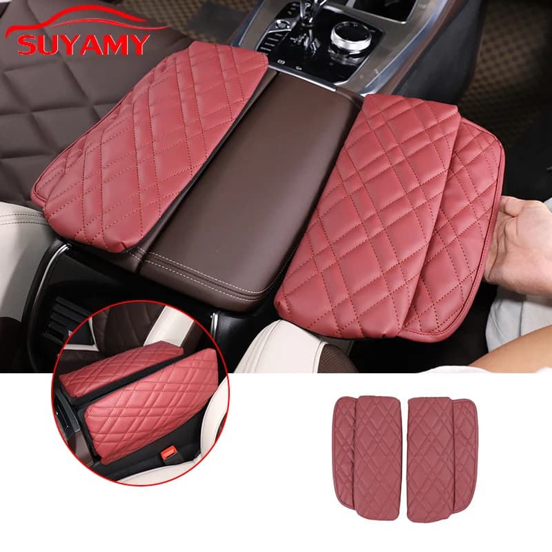 For BMW X5 G05 X6 G06 X7 G07 2019-2023 LHD Car Center Console Armrest Box Cover PU Leather Arm Rest Protection Cushion Trim