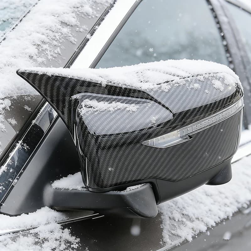 For Nissan Rogue X-trail T32 2014-2020 Rearview Mirror Cover Caps Sticker Trim With Horn Decorate Car Styling Auto Accessories