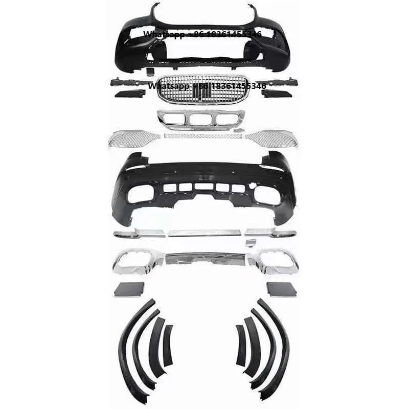 Car Bumpers 2020  for  GLE W167 Upgrade  Style Front Bumper Rear Bumper Assembly Grille Car Body Kit