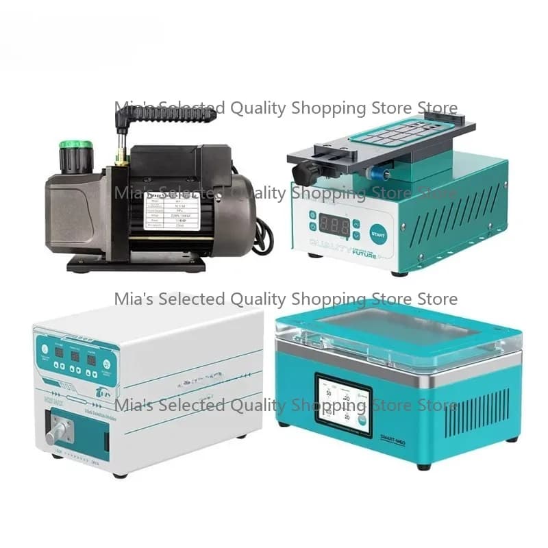 8 Inches Combo Kit 4 Pieces M60 MINI Vacuum Laminate M25 Max Bubble Remover LCD Separator Machine and 1L Vacuum Pump