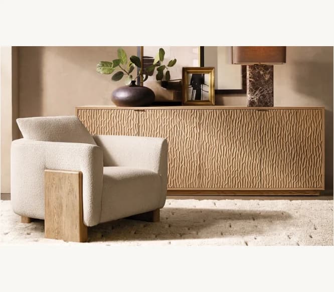 # Modern Luxury Dining Room Furniture Solid Wood Wooden Sideboard Cabinet