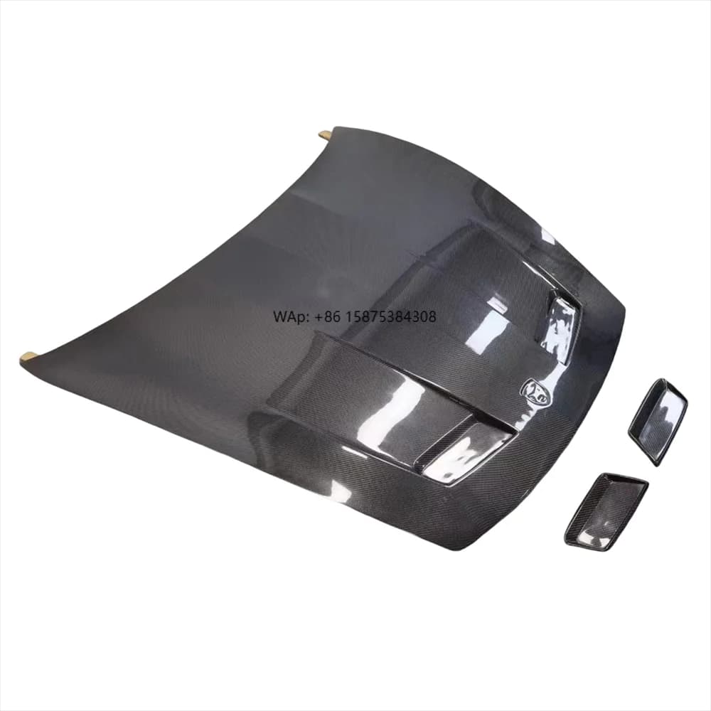 Carbon Fiber Fibre Front Engine Hood Bonnet Vented for Taycan 2019-2022