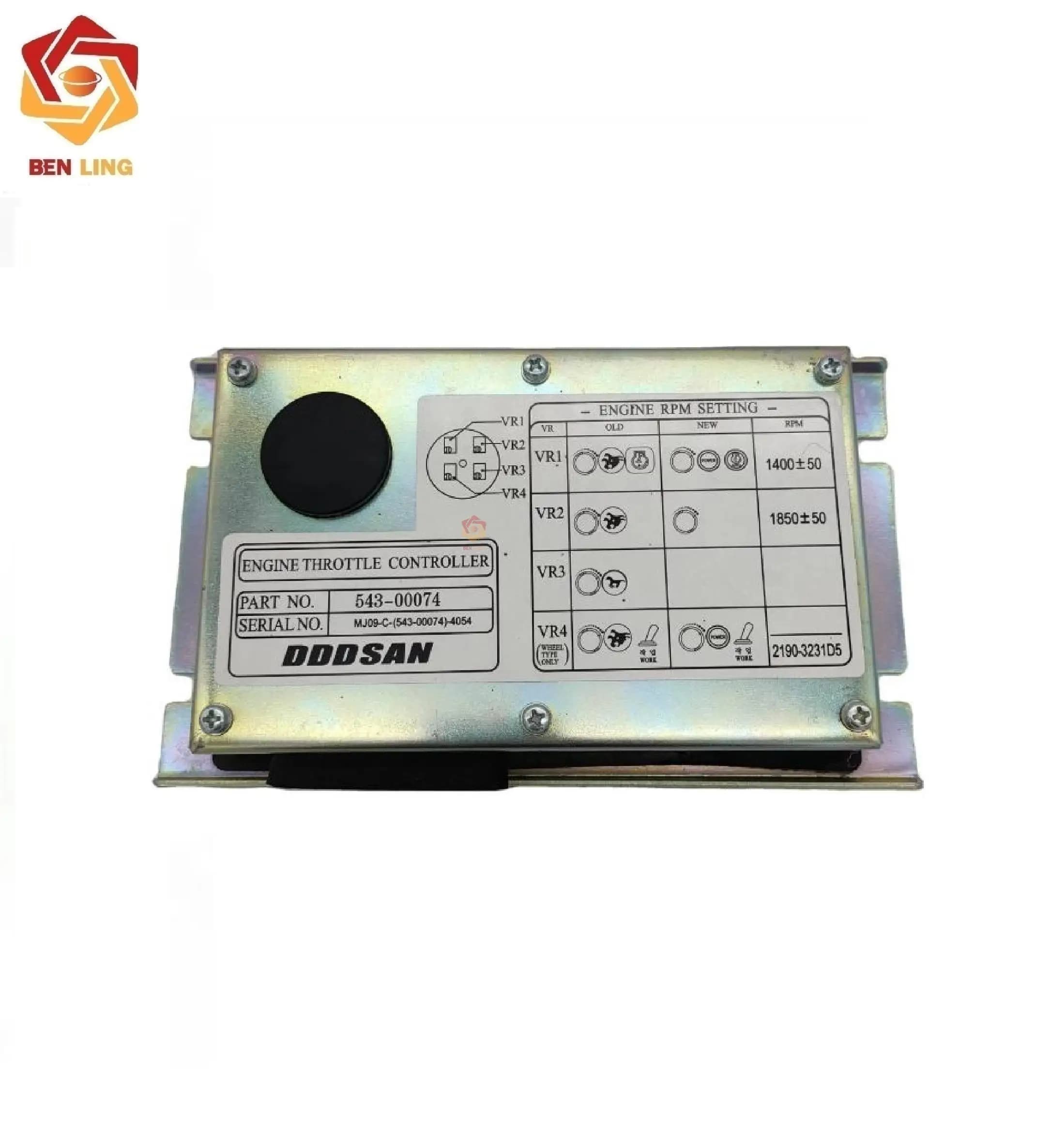 Ben Ling  543-00074 Throttle Controller ECU ECM Controller Computer Board for DH220-5 DH225-7 DH300-7 Excavator