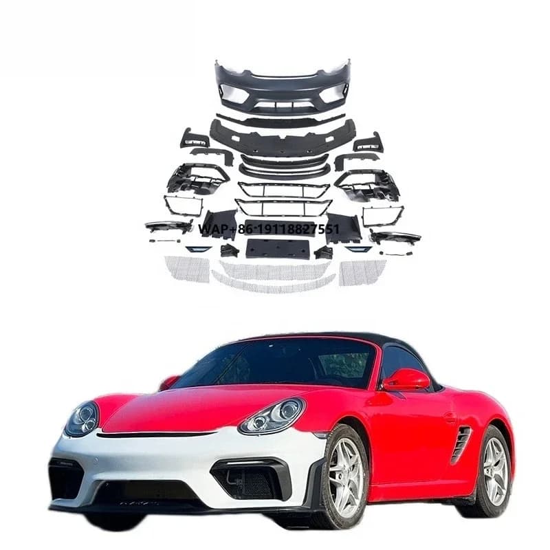 [1979LL] Car Bodykit 2009 2010 2011 2012 987 Front Bumper Upgrade to GT4RS Body Kit for  Boxster Cayman
