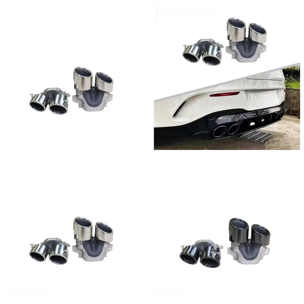 Stlf High Quality CLA45 Style Auto Accessories Car Rear Bumper Tail Pipe For W118 2019+