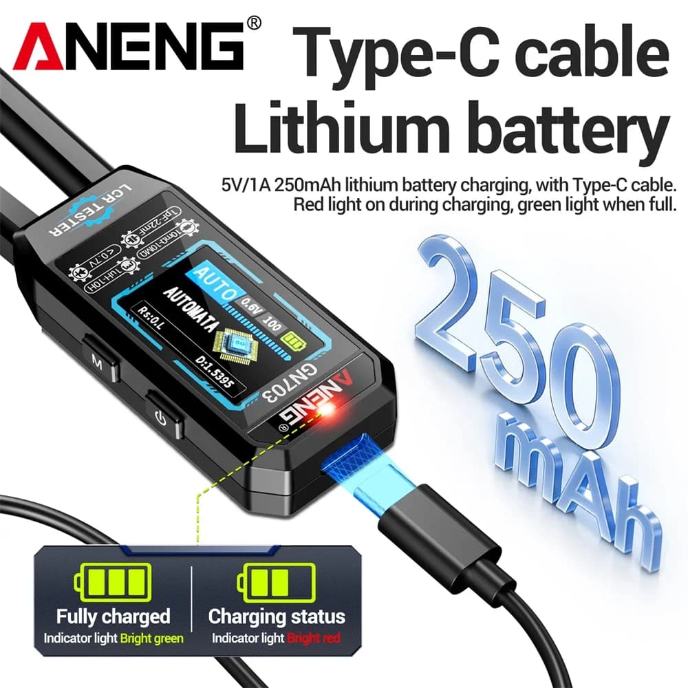 ANENG GN703 High Precision Component Tester Resistance Capacitor Inductance and Diode Testing Electronic Component Testing Table