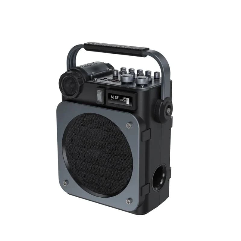 High-power live broadcast small speaker outdoor k-song microphone stereo integrated with sound card