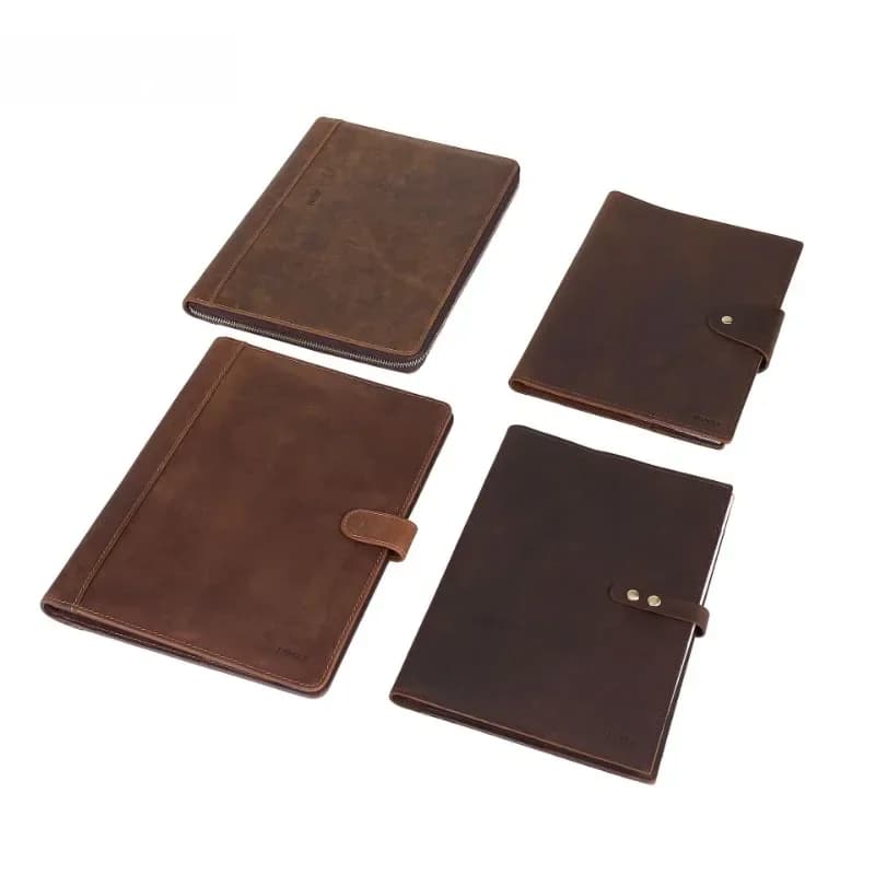 First layer cowhide work folder
