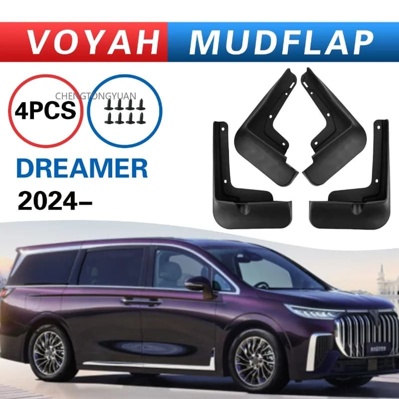 Mudflaps Mudguards Fit for Voyah Dreamer 2024 Mudguards Tire Fenders Mud Flaps Wheel Guards Car Accessories 4x Tyre