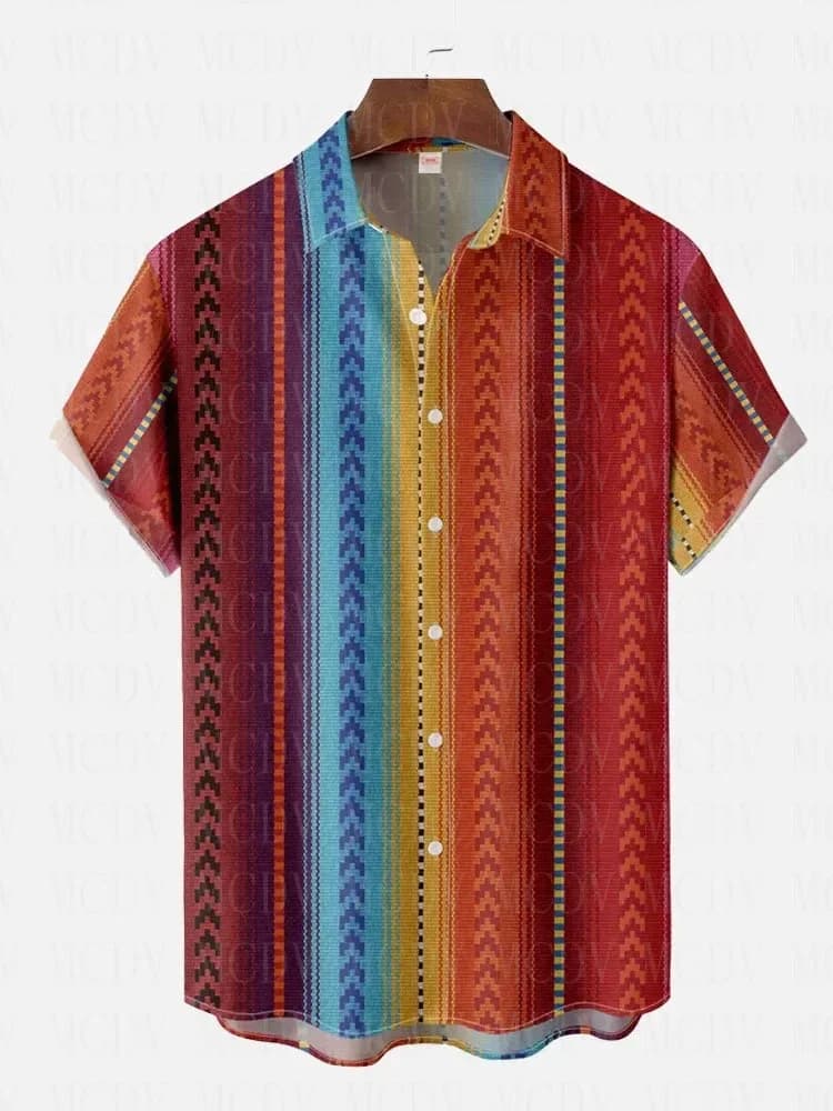 Bright Neon Colorful Water Flow Marble Printing Short Sleeve Shirt 3D Hawaiian Shirts Summer