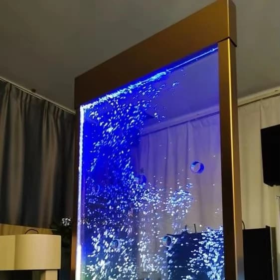 Programmable water bubble wall rotating and dancing bubble wall screen hotel