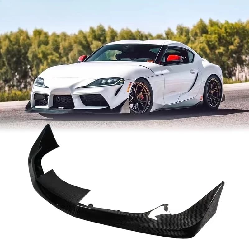 For 2019-2025 Toyota GR Supra A90 Carbon Fiber Front Bumper Lip Automotive Exterior Components