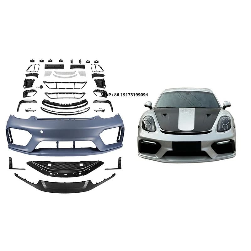 2012-2017 for 981/982/718 Cayman Boxster Front Bumper Assembly Body Kit with Fog Light Bolt-On New Universal Fitment