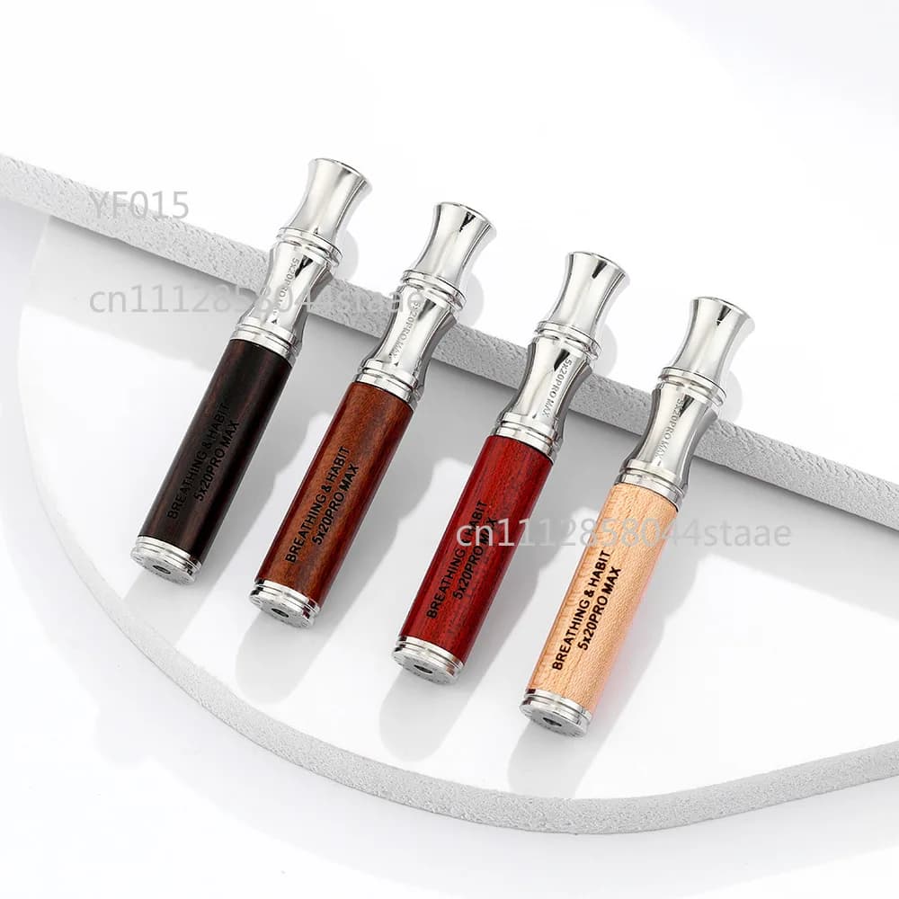 Dual-Layer Wooden Breathing Necklace with Aromatherapy Replaceable Core for Anxiety Relief Meditation