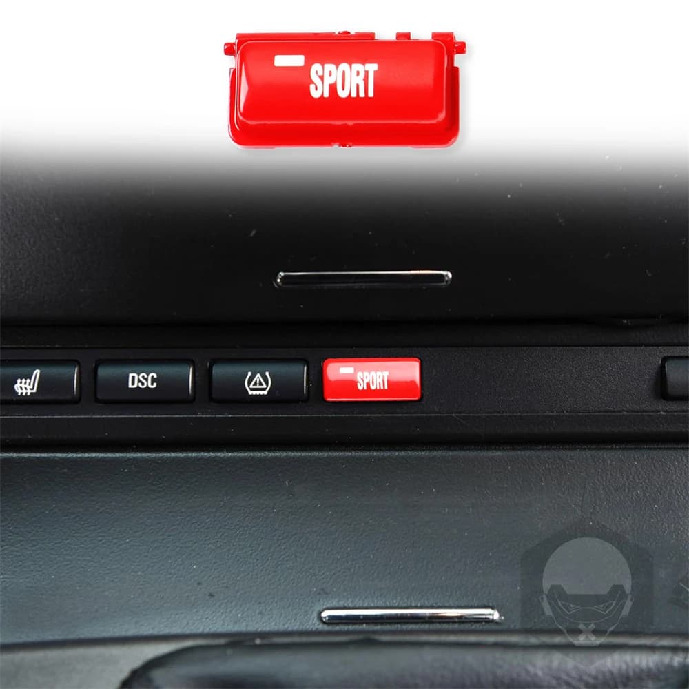 Car Buttons Cover Sport Mode Switch Cover for BMW M3 1998-2004 E46 Auto Press Key Accessories