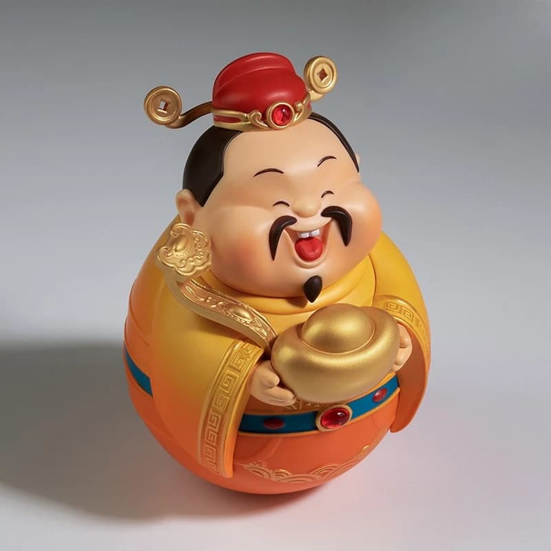 "Tumbler" God of Wealth Guan Gong decompresses the office desktop to attract wealth workstation ornaments