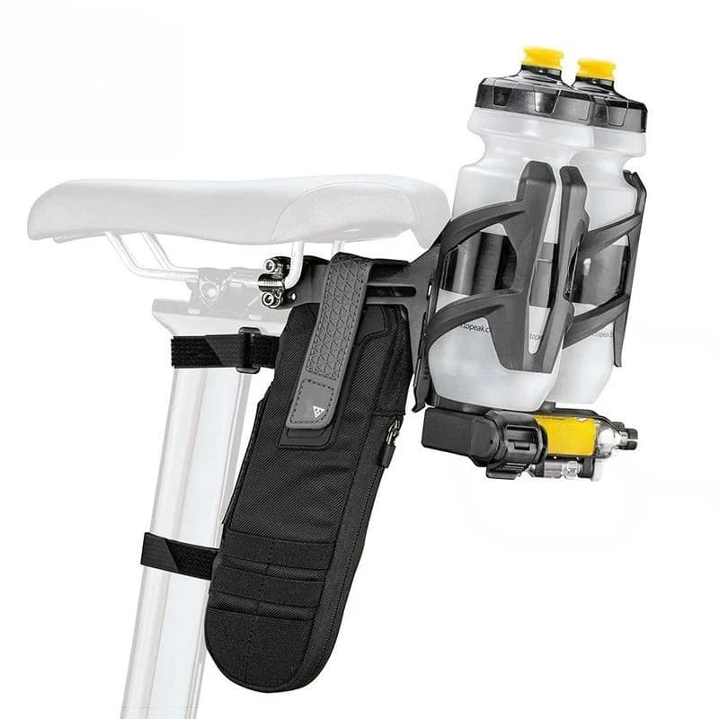 Three-bicycle integrated mounting seat, kettle holder, tool kit, adapter seat