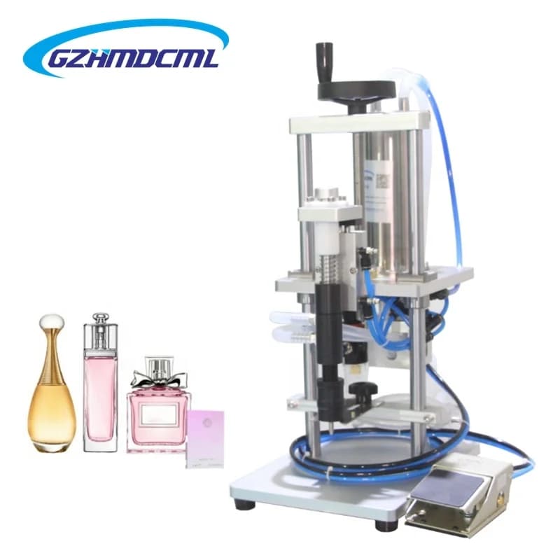 Semi Automatic Table Top Pneumatic Perfume Bottle Filler Machine
