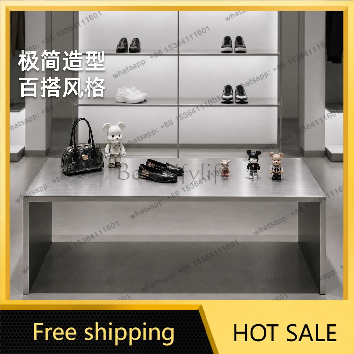 Light Luxury Minimalist Clothing Store Nakajima Table Premium Product Sample Display Table