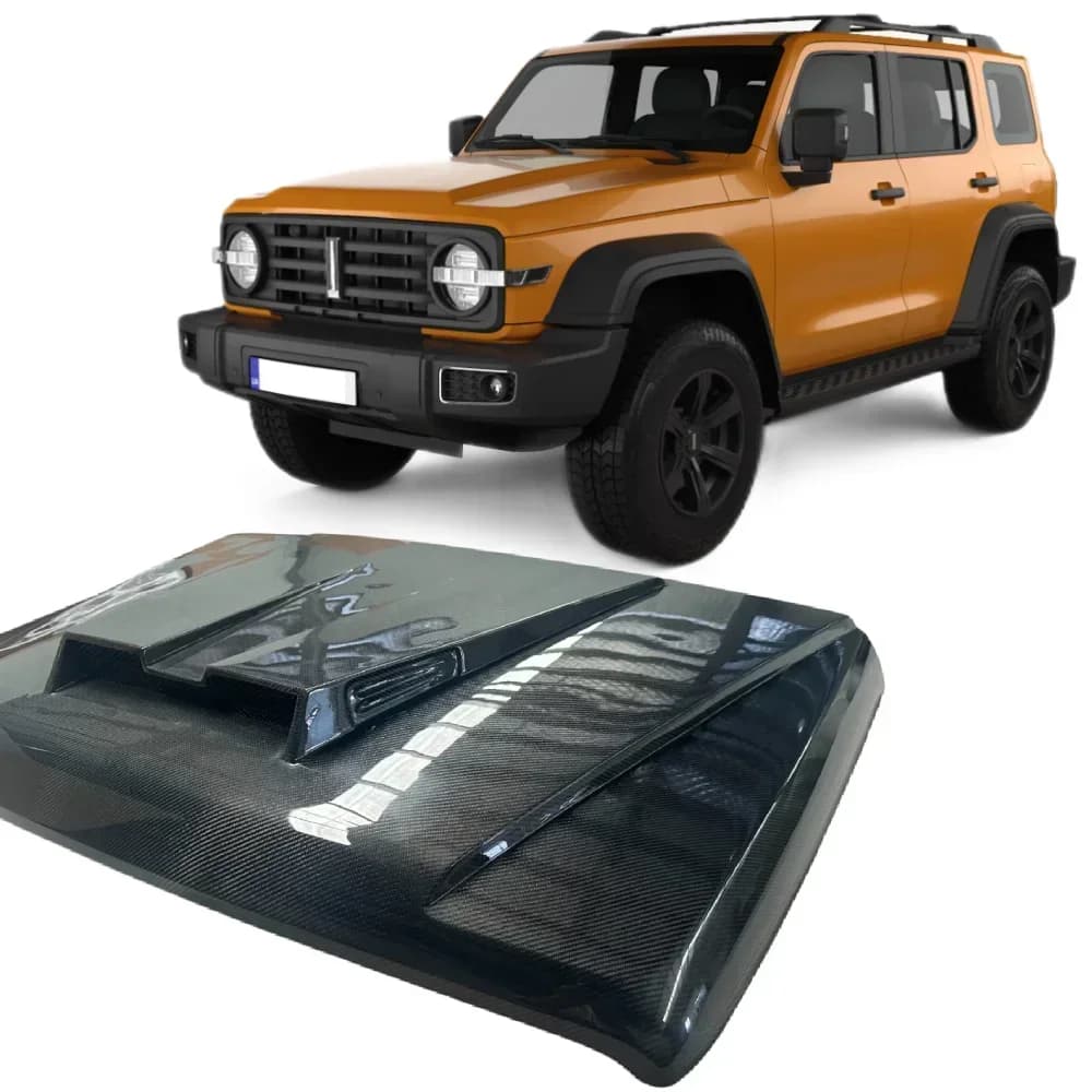 Wholesale Customized Great Wall Tank 300 Carbon Fiber Hood WEY 300 Modified Carbon Fiber Hood-New Condition