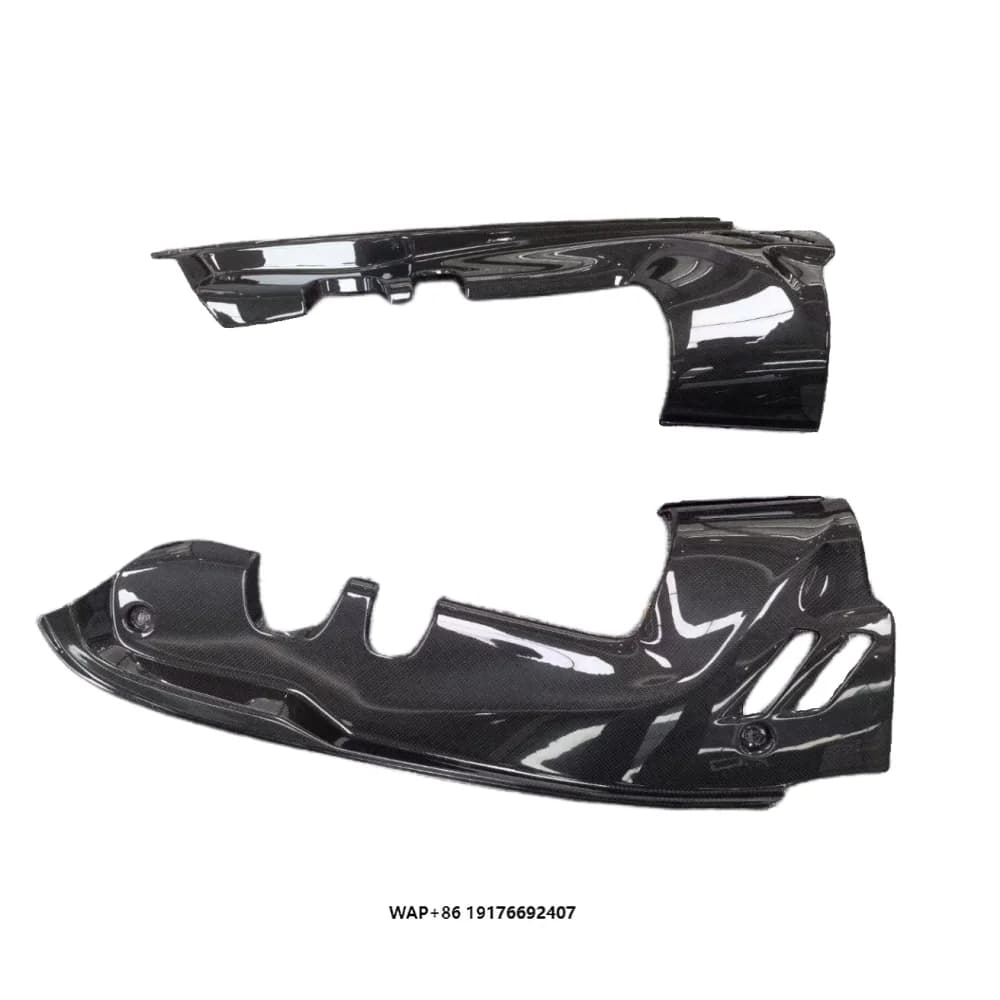 Replacement Dry Carbon Fiber Car Interior Engine Compartment Side Panel Body Kit for  488 Spider