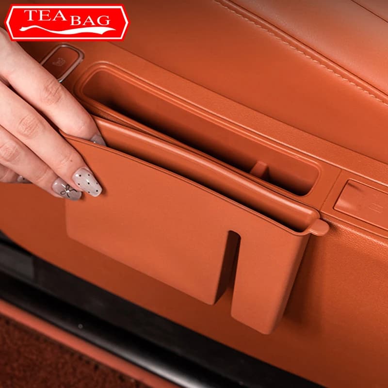 For HUAWEI Aito M9 Car Styling Rear Seat Side Box Phone Slot Seat Gap Strip Leak Proof Storage Box Auto Modified Accessories