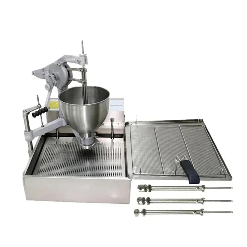 Commercial Hand-Cranked Mini Donut Maker Doughnut Making Machine 3 Sets Of Molds With Flower-shaped Round And Spherical Shapes