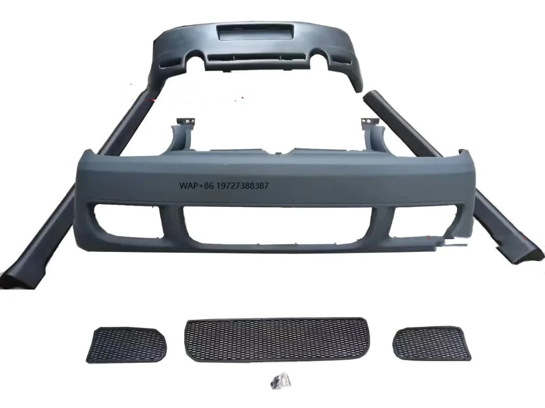 R32 Style Car Bumper Kits Front Bumper Rear Bumper Side Skirts for 4 MK4 2004-2008