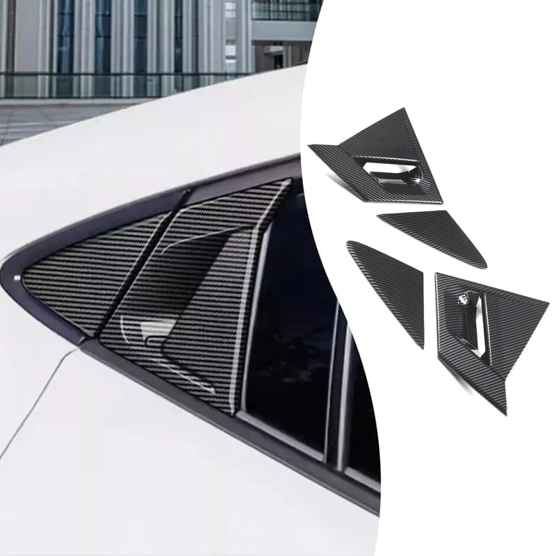 6piece set ABS carbon fiber For Toyota Prius 60 Series 2023+ car rear door handle decorative sticker car exterior accessories