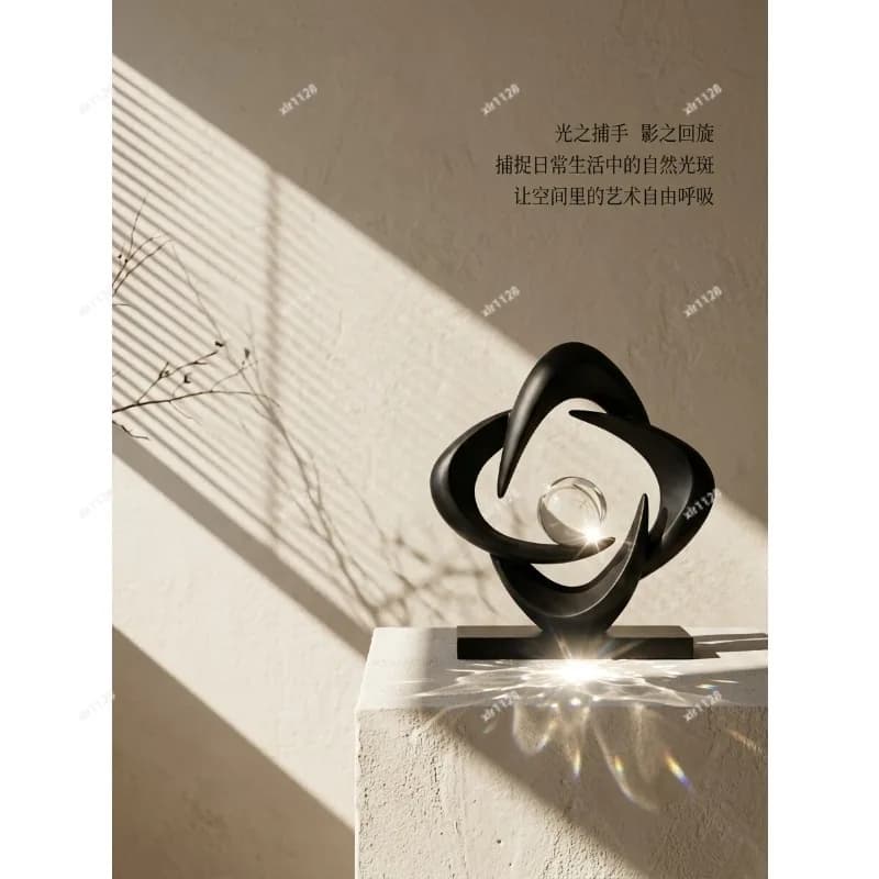 Luxury Home Decor Ornament Minimal Style Sculpture for TV Cabinet Wine Cabinet Living Room Office Table Decor