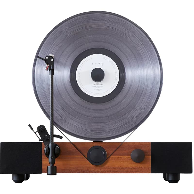 HIFI Vertical Vinyl Record Player LP  Phonograph for Blue tooth Desktop Audio Player for Living Room  Office Coffee bar