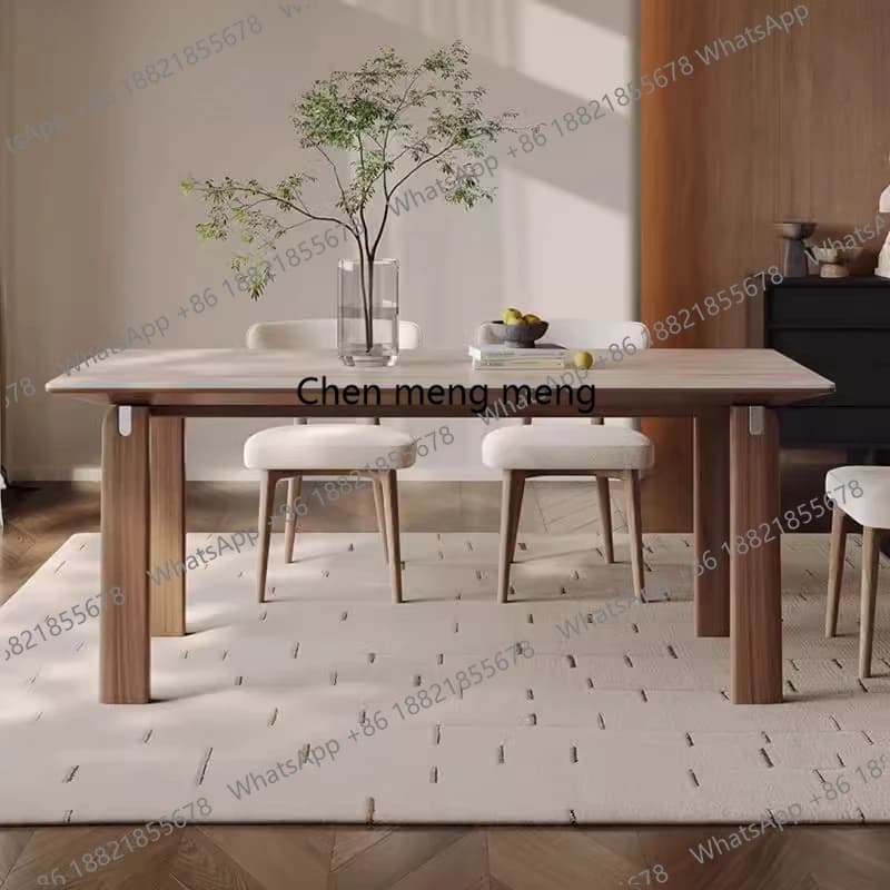 Luxury Dining Table Japanese Japanese Hotel Newclassic Newclassic Furniture Dining Table Nordic Wood Mesas De Jantar Furniture
