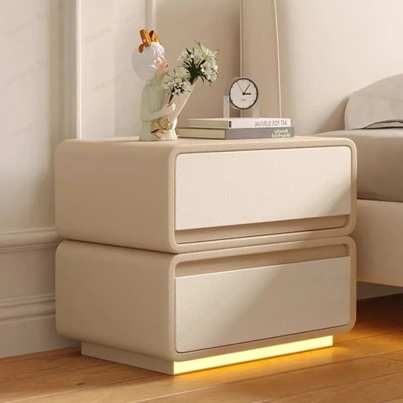 Khaki Lamp Nightstands Living Room Minimalistic Nordic Modern Side Nightstands Bedside Luxury  Furniture