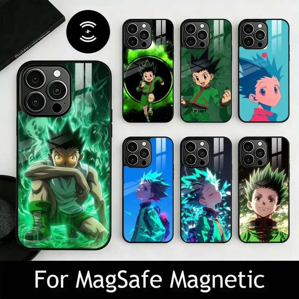 H-Hunter G-Gon F-Freecss Phone Case For iPhone17,16,15,14,13,12,11 Plus,Pro Magnetic with Magsafe Wireless Charging