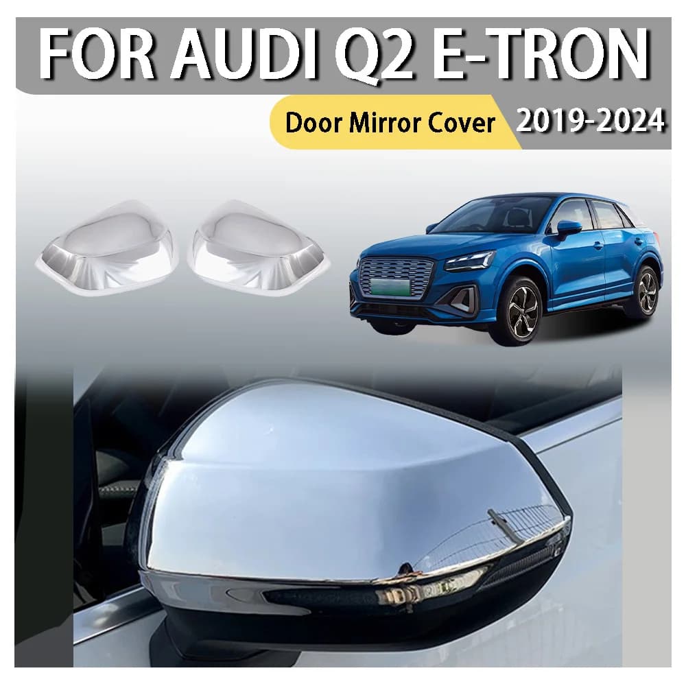 Car Styling Cars Accessories Car Upgrade Door Mirror Cover For Audi Q2 e-tron 2019 2020 2021 2022 2023 2024 Car Decoration