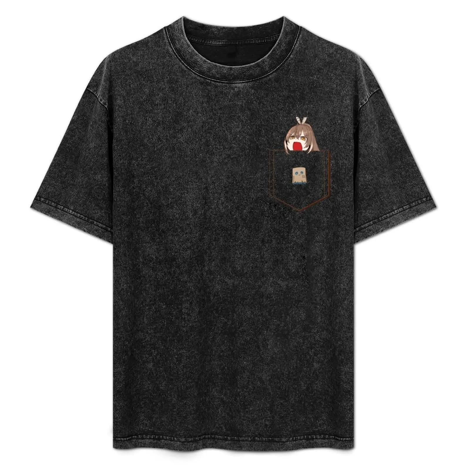 Nanashi mumei angry noises T-Shirt Casual Fashion Short Sleeve Cotton T-Shirt