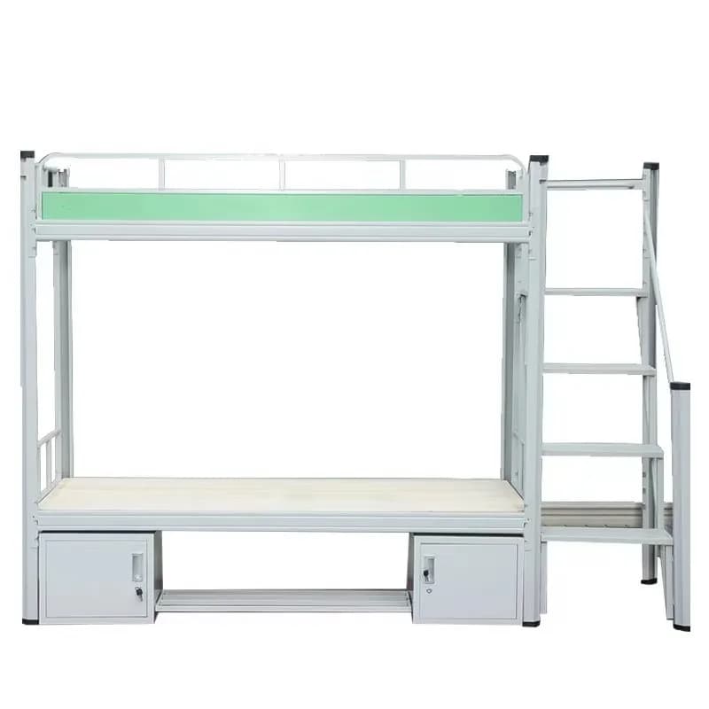 -For Bed Loft Wardrobe Cheap Desk and Locker Bunk Dorm Bed College Steel Apartment Steel Adults Student Metal Modern School Bed&