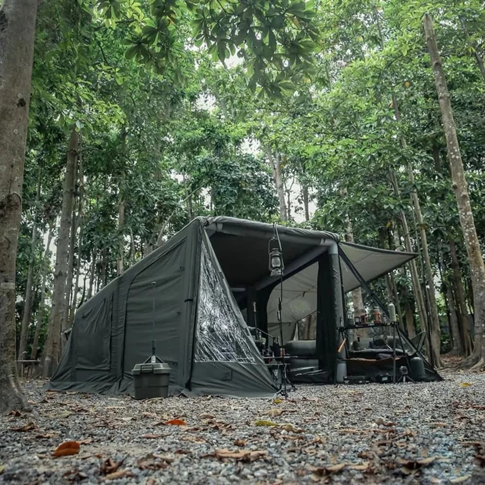 Premium Full Air Airtight Tent Custom Outdoor Camping Heavy Duty Easy Set up Waterproof Portable Inflatable Bunker Shelter